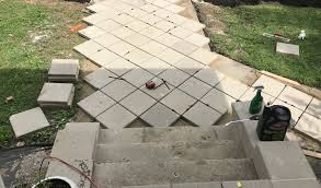 Shop and save on used concrete roof pavers for sale at repurposedmaterials! Diy How To Install Pavers Over Old Concrete
