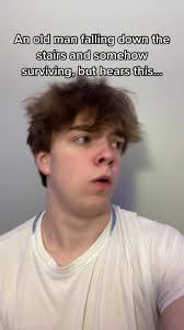 Guy Falling Down Stair Saved Himself