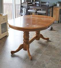 Diy Refinish An Old Oak Table Wood Table Diy Dining Table Makeover Kitchen Table Oak