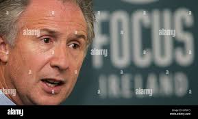 Declan Jones, Chief Executive of Focus Ireland speaks in Dublin Castle, at  the launch of their annual report. The campaigners against homelessness  claimed a decade of unrivalled economic growth had failed to