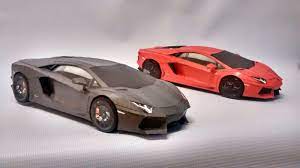 Best Papercraft Car Template Lamborghini Aventador 3d Paper Models Papercraft Paper Models Lamborghini Models Lamborghini