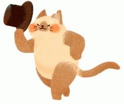 Cat With Top Hat Bowing Gif Cat Gif Mao Mao Cats