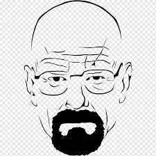 Discover more vector face, abstract face and drawing vector download for free! Walter White Drawing Line Art Walter White White Face Fictional Characters Png Pngwing