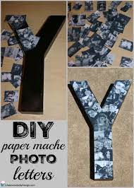 Create online photo collages for free. Diy Paper Mache Photo Letters Creative Diy Gifts Letter Collage Photo Letters