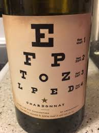 Joel Gott Eye Chart Chardonnay