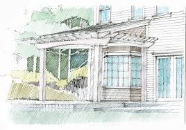 Porch with eze breeze window system. Exposed Rafter Tails Fine Homebuilding