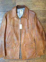 Vintage 1950s 50s Tan Brown Horsehide Leather Jacket Cresco Etsy Leather Jacket Jackets Tan Brown