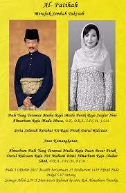 Menurut dr zambry, ia adalah sebagai tanda bersedih dan duka cita dengan kemangkatan isteri raja muda perak, raja jaafar ibni raja musa tersebut. Warisan Raja Permaisuri Melayu Sembah Takziah Kepada Dytm Raja Muda Perak
