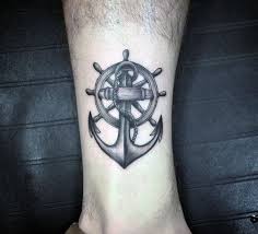 Compass tattoo is a common choice for independent travelers and people wanting a symbol of guidance in their tattoo. 40 Small Anchor Tattoo Designs For Men 2021 Inspiration Guide Lower Leg Tattoos Tattoo Designs Men Leg Tattoos