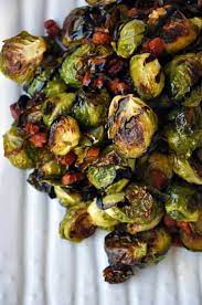 Sauté the pancetta in the hot goose fat until crisp. Roasted Brussels Sprouts With Pancetta And Balsamic Syrup Just A Taste