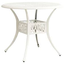 Maybe you would like to learn more about one of these? Outdoor Round Bistro Table Cast Aluminum Coffee Table Side Table With Umbrella Hole For Patio Garden Yard 35 4 X29 1 Diameterxh White Walmart Com Walmart Com