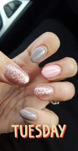 Girly Pink Grey Rose Gold Nails Rose Gold Nails Gold Gel Nails Rose Gold Nails Acrylic