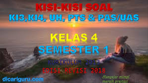 Check spelling or type a new query. Kisi Kisi Soal Kelas 4 Semester 1 K13 Revisi 2018 Uh Pts Pas Dicariguru Com