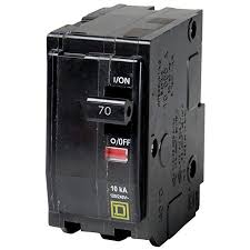 Square D Qo270 Miniature Circuit Breaker 120 240 Vac 70 A 10 Ka Interrupt 2 Poles Thermal Magnetic Trip Review Breakers Circuit Digital Circuit