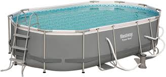 Another maintenance service that you can carry out regularly on your above ground pool is the emptying of pump basket. Amazon Com Bestway 56655e Power Steel 16ft X 10ft X 42in Outdoor Oval Frame Above Ground Swimming Pool Set With 1000 Gph Cartridge Filter Pump Ladder And Cover Garden Outdoor