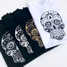 Get it as soon as thu, jun 24. Sugar Skull Black Gold Silver White T Shirt Gaga Kidz