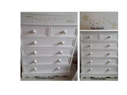 Old Pine Chest Of Drawers Found On Gumtree Refinished With Dulux Polished Pebble And Hand Painted Gold Stars Refinished Furniture Furniture Pine Chests