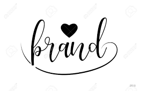 When you think of love what comes to mind? Brand Word Text With Black And White Love Heart Suitable For Royalty Free Cliparts Vectors And Stock Illustration Image 110068676