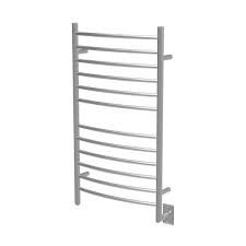 For a range of quality heated towel rails, view our range. Amba Radiant Large Curved 12 Bar Electric Towel Warmer In Brushed Stainless Steel Rwhl Cb The Home Depot