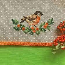 mini mini bir kus burcununkanaviceleri cross stitch cross stitch embroidery cross stitch bird