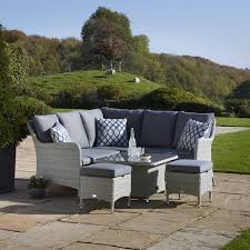 New measures came into force in england last monday as part of the easing of lockdown, meaning hospitality venues can now serve customers outdoors. Bramblecrest Tetbury Modular Sofa With Mini Adjustable Casual Dining Table And 2 Stools Eco Cloud X20wtyems1j Garden Furniture World
