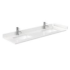 Wyndham collection avery 72 free standing double basin vanity set with wood cabinet and cultured/marble vanity top. Wyndham Collection 66 Double Bathroom Vanity Top With Sink Reviews Wayfair