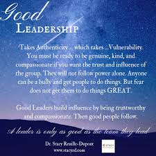 A good leader who knows how to delegate wisely and make the best out of it. Good Leadership Qualities Stacy Reuille Dupont Phd Lac Cpft Cnc