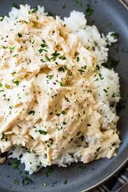 Crockpot Chicken And Rice Recipe Recipe Chicken Crockpot Recipes Creamy Crockpot Chicken Chicken And Rice Crockpot