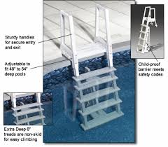 This is to enable easy attaching and detaching because above ground 5. Swimming Pool Ladders Above Ground Pools Deck Mount