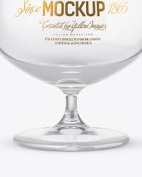 Download Clear Cognac Glass Mockup In Cup Bowl Mockups On Yellow Images Object Mockups PSD Mockup Templates