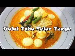 Gulai Tahu Tempe Telur Menu Hemat Tapi Enak Tempe Gulai Masakan