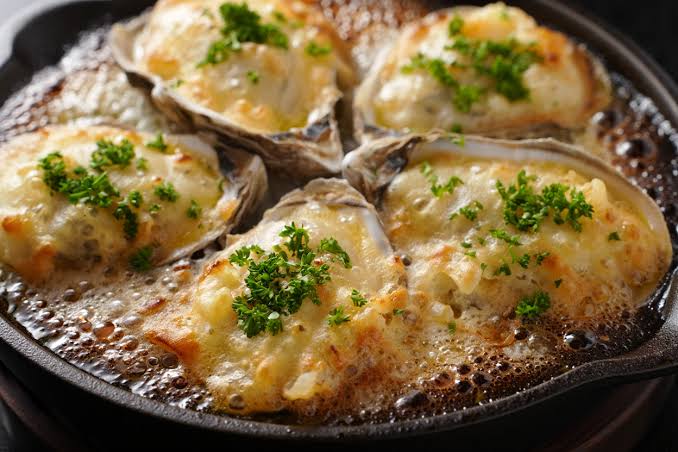 Oysters Au Gratin