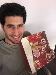 Hanukkah decorations at the bank