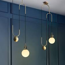 Tomshine plug in pendant light, metal dome hanging pendant light 2 pack with 15ft plug in cord, on/off switch, for e26 bulbs, black barn pendant light for farmhouse kitchen, dining, bedroom 2 pack. Cradle Brass Art Deco Pulley Pendant Light