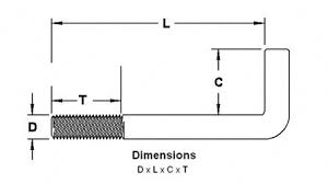 Anchor Bolts Base Industrial Supply