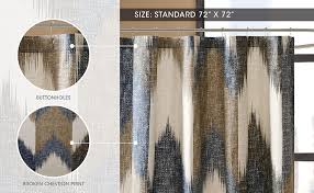 Find great deals on ink + ivy curtains & drapes at kohl's today! Amazon Com Ink Ivy Alpine Shower Curtain Cotton Printed Modern Abstract Pattern Machine Washable Home Bathroom Decorations 72x72 Navy Home Kitchen