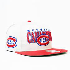 Wystąpił problem podczas pobierania tłumaczenia. 47 Nhl Montreal Canadiens White Arch Text Cap Kappen Aus Usa Sports Gb