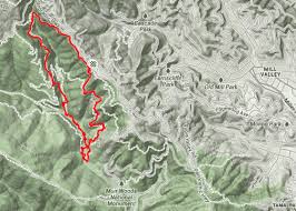 Map Of The Back Route To Muir Woods National Monument Muir Woods Muir Woods National Monument Hiking