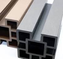 Waterproof Long Life Wood Plastic Composite WPC Post Composite Plastic Wood  Hollow Profile WPC Decking Fence Column Post