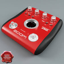 Bass Guitar Multi Effects Processor Zoom B2 3d Model Ad Multi Effects Bass Guitar Guitar Multi Effects Effects Processor Bass Guitar