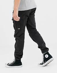 Pantalon cargo jack and jones. Pantalones Cargo De Corte Slim En Negro De Jack Jones Intelligence Asos
