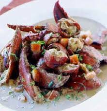 Black Blue Steak And Crab Blue Ginger S Black Pepper Garlic Lobster Stuffed Peppers Lobster Recipes Wine Recipes