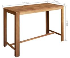 You may find bar stools with arms, backs, and swivel capabilities more comfortable than backless stools. Vidaxl Solid Acacia Bar Table Stool Set Ab 324 99 Preisvergleich Bei Idealo De