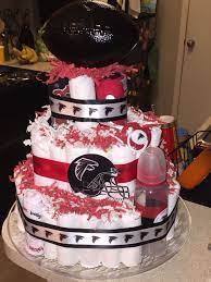 Atlanta Falcons Themed Baby Shower Football Baby Shower Baby Shower Themes Sports Baby Shower Theme