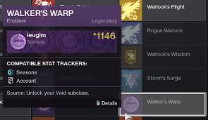 If you want to unlock the following subclasses, you . How Do I Unlock This If Voidwalker Was Already Unlocked When I Created This Character Destiny2
