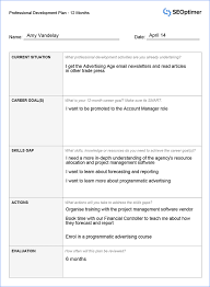 Take your excel skills to the next level with our comprehensive (and free) up next, i'll show you how a little planning ahead will make your life smooth sailing down the road. Professional Development Plan Template With Completed Examples