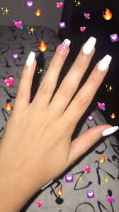 La colectividad piensa que las extensiones de acrílico en las uñas viene a s. Instagram Paauuss22 Manicura De Unas Unas De Gel Blancas Unas De Gel Bonitas