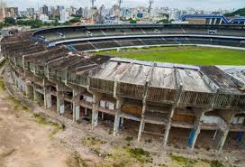 Foi o segundo estádio do grêmio, em substituição ao estádio da baixada, construído de 12 de dezembro de 1951 até o ano de 1954, inaugurado em 19 de setembro de 1954 e ampliado em. Esporte Em Cachoeirinha Olimpico Monumental Da Gloria Ao Abandono