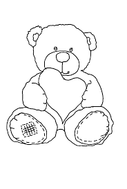 Holidays Teddy Bear Coloring Pages For Kids Coloring Sky