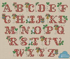 Traditional Christmas Abc Cross Stitch Chart Pdf Xsd